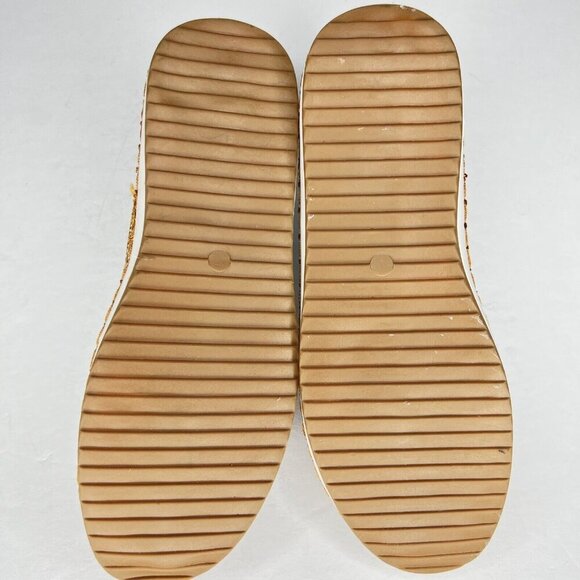 Breathable Light Weight Sky Blue Casual Sneaker Cork Like Accent Womens Size 7 - Picture 8 of 9